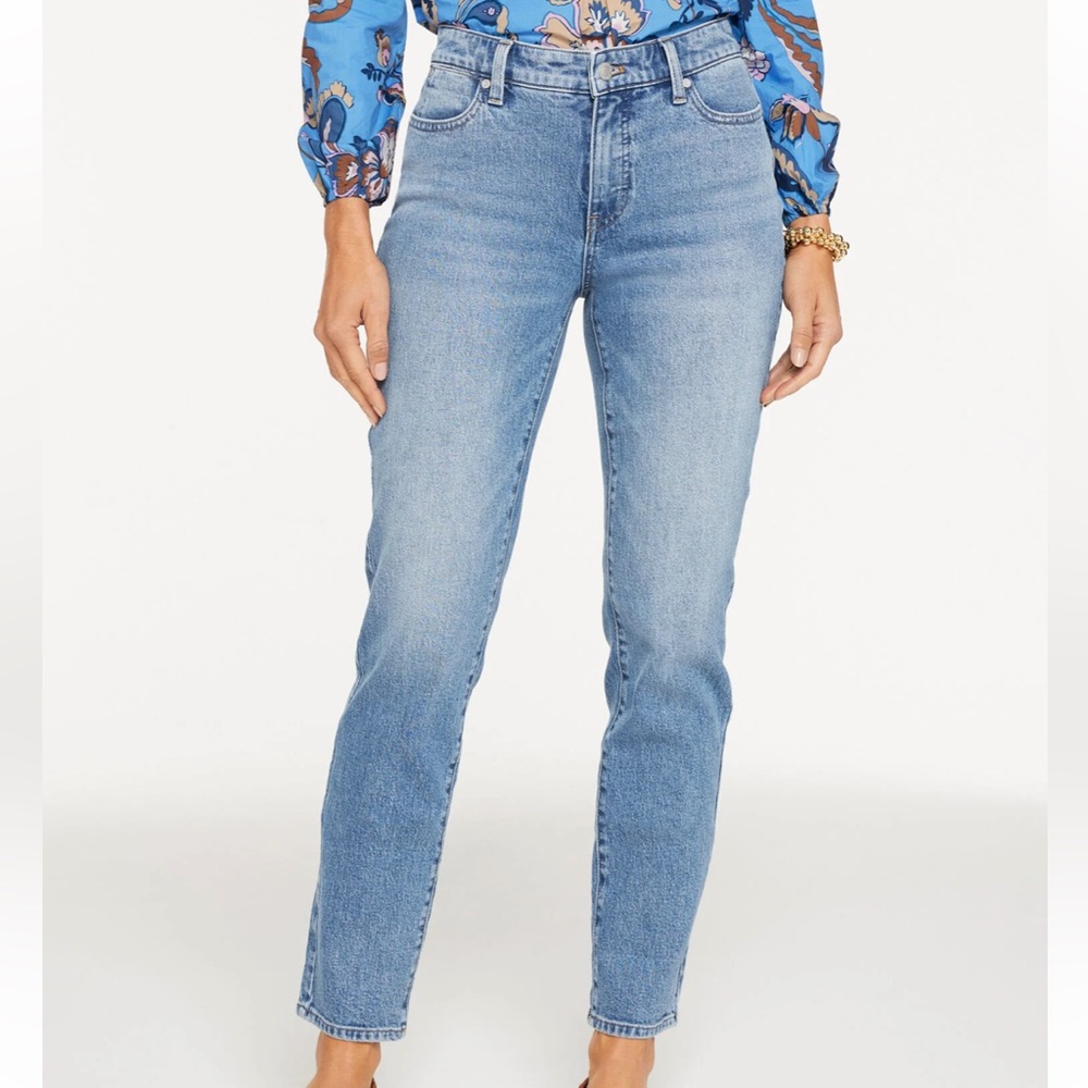 Talbots Straight-Leg Light Blue Jeans